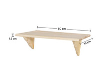 NATURAL WOOD PINE WOODEN WALL