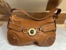 Ri2K chestnut quality leather east west shape shoulder bag