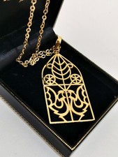 Gold Tone Ornate Filigree