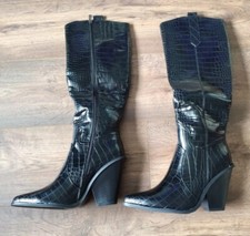 Nwb Black Knee Length Boots