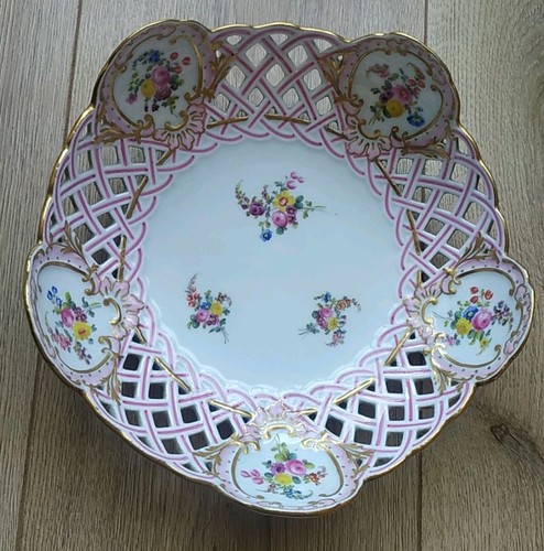Antique meissen reticulated - antique,