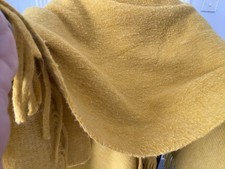M&S mustard shawl one size so warm to wrap up in with fringe