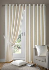 Pair of Curtains Cream 90 x 72 inch Madison RRP £65 2NDS RETURNS 114