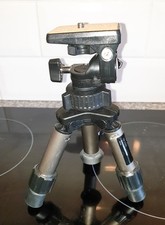 SLIK Mini 8555 Tripod, Silver, Compact, Lightweight