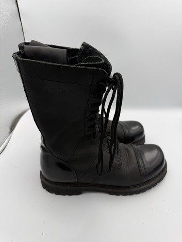 Bates black leather military - black,
