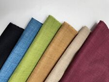 Soft Plain Linen Fabric Look