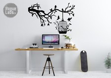 Tree Branch With Bird Cage -