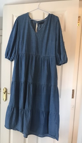 Denim maxi dress long - ‘long, tall