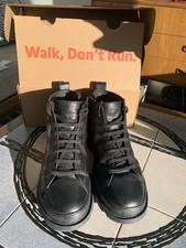 Camper Black Brutus Boots Side Leather Side Zip Size UK 11 EU 45