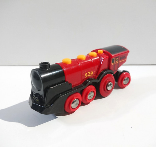 Wooden railway train - train, brio