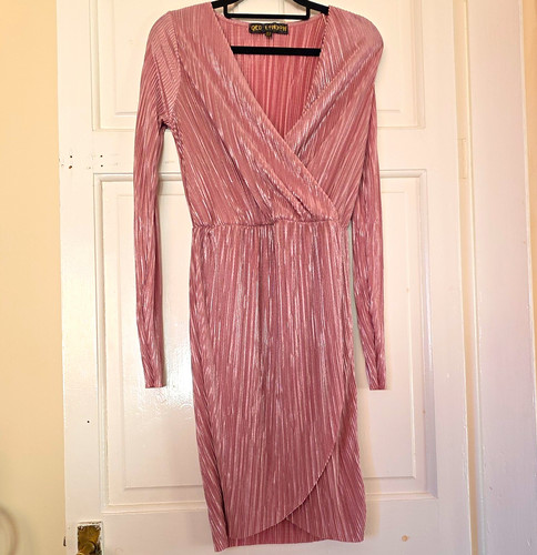 Boohoo pink pleated - pleated, dress