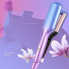 3 Triple Barrel Ceramic Hair Curler Curling Iron Salon Styler Wave Waver Purple