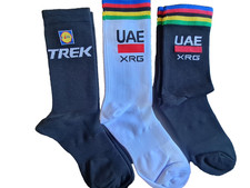 3 X Pairs Of Team UAE & Lidl Trek Cycling Socks - UK 8-11.....Brand New