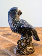 Vintage/Antique China Blue Parrot/Bird Figurine/Ornament - 18.5 cm Tall