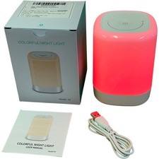 Colourful Night Light Model F6 Touch Control LED Lamp USB Rechargeable