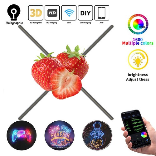 Hologram projector fan led - fan,