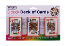 Rysons 3 Pack Deck of Playing Cards Magic Tricks Games Fun Entertainment