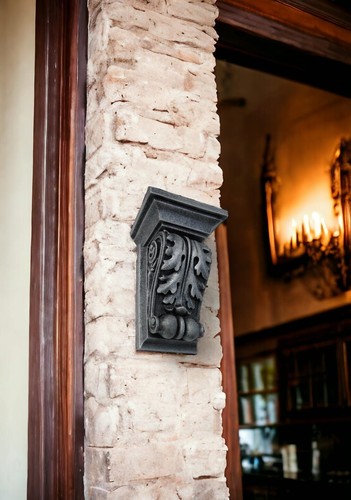 Silver plaster corbels single - plaster,