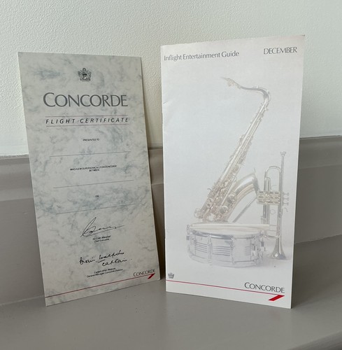 Concorde entertainment guide - concorde,