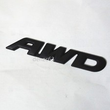 1x Big Matte AWD Black Metal