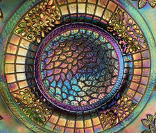 CARNIVAL GLASS ~ PRETTY FENTON