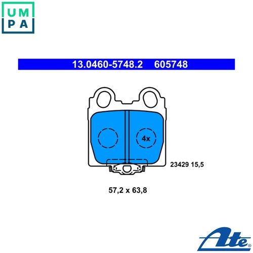 Brake pad set disc - set,