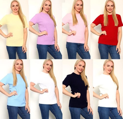 Women short sleeve jumper - short,