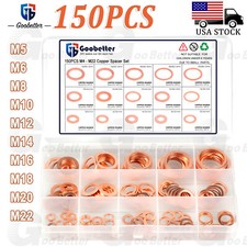 150pcs Copper Crush Washer