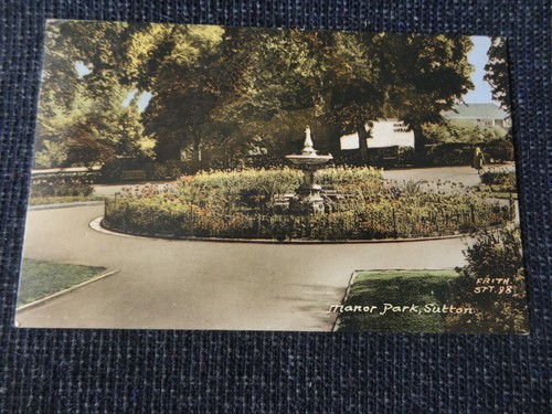 Manor park sutton postcard - manor,