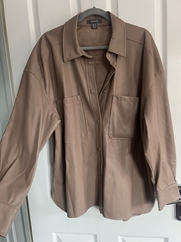 Womens shacket size leather - shacket, 18