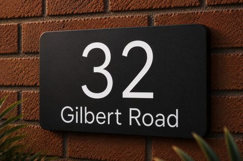 House number plaques - house,