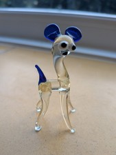 Vintage Hand Blown Glass Deer