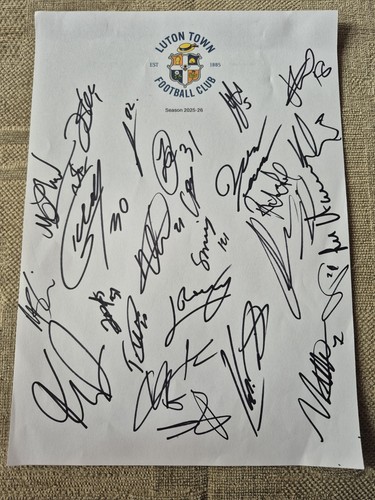 Signed luton town - signed, on