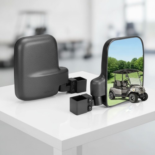 Golf cart mirror upgraded - cart,