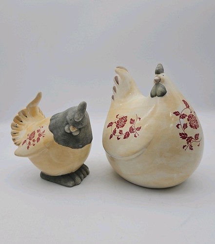 Two chicken rooster hen - chicken,