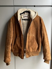 Schott NYC Suede Shearling