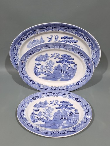 Blue white china willow - white,