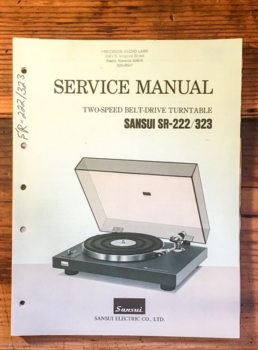 Sansui 222 323 record - sansui, sr-323
