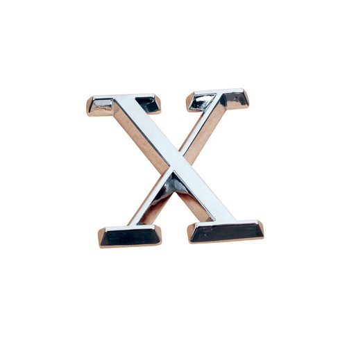 Jaguar chrome boot badge - x,