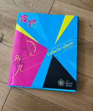 Official London 2012 Olympic games carded 2011 50p Coin Sports Album & 10 COINS