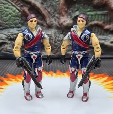 Vintage GI Joe Action Force Crimson Twins v1 Figures 1985 Original Near Complete
