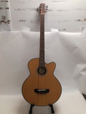 Gear4Music AB5100N1 Electro-Acoustic Bass Guitar Natural Finish