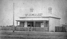 Colonial Bank of Australasia Durham Ox Victoria 1882 Old Photo