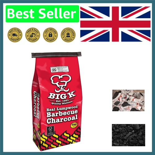 5kg big lumpwood charcoal - 5kg,