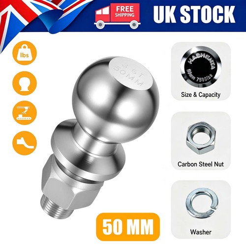 50mm tow ball with - tow, 19mm