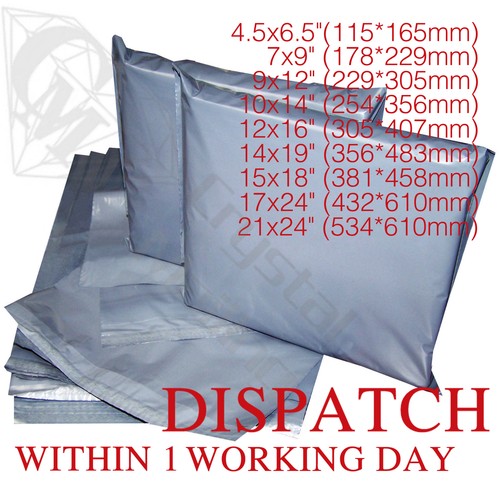 Strong grey plastic mailing - strong,