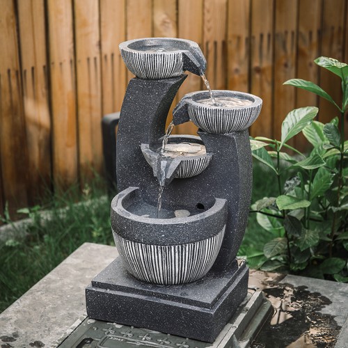 Large patio statues fountain - statues,