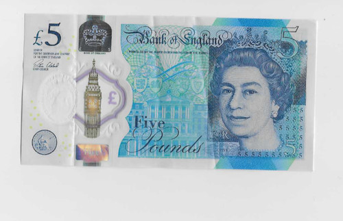Five pound note polymer - pound,