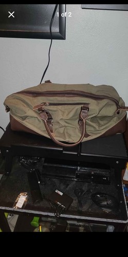 Green duffle weekender canvas - weekender,
