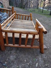  DELUXE LOG BED,Rustic Log Bed
